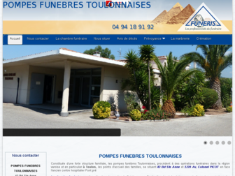 pompesfunebrestoulonnaises.fr website preview