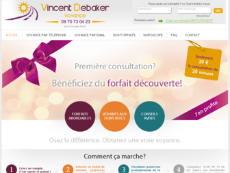 vincentdebaker-voyance.com website preview