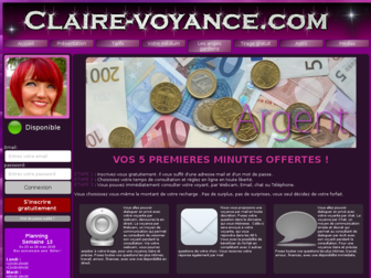 claire-voyance.com website preview