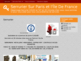 serrurierexpert.fr website preview