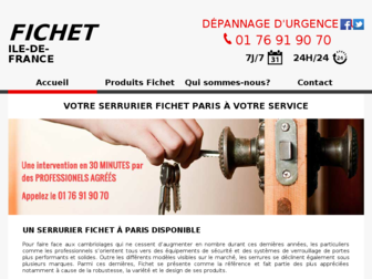serrurier-fichet-idf.fr website preview