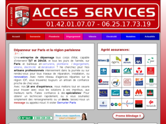 accesservices.fr website preview