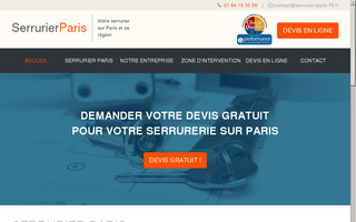 serrurier-paris-75.fr website preview