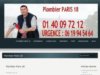 paris-18-plombier.com website preview