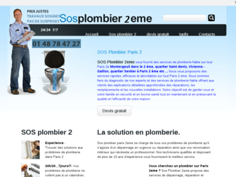 sosplombiers-2eme.fr website preview