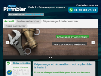 ateliers-plombier-paris7.fr website preview