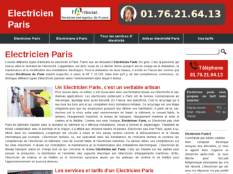 electricien-paris-urgence.fr website preview