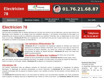 electricien-78-urgence.fr website preview