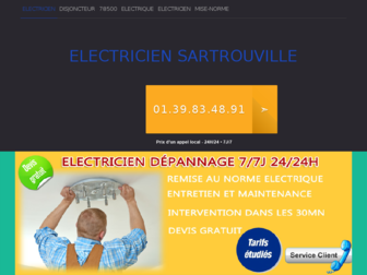 electricien-sartrouville.com website preview
