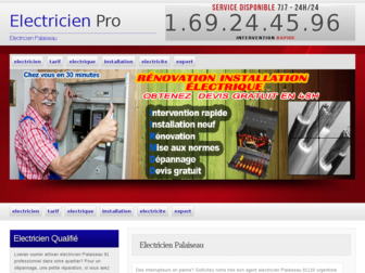 electricienpalaiseau.pro website preview