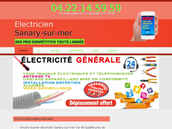 electriciensanarysurmer.org website preview