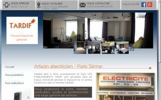 tardif-paris.com website preview