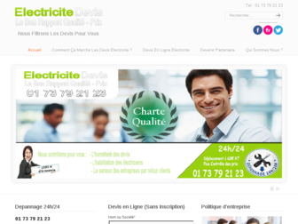 electricite-devis.info website preview