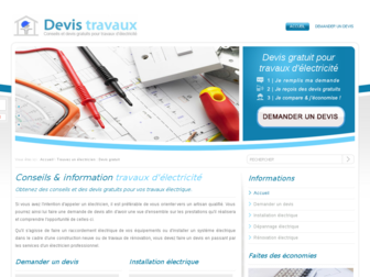 deviselectricien.net website preview