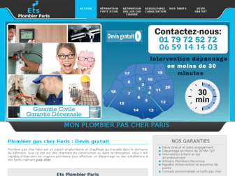 monplombierpascher-paris.fr website preview