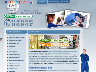 plombiersaintdenis.urgence-plombier-electricien.fr website preview