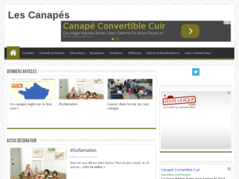 les-canapes.com website preview