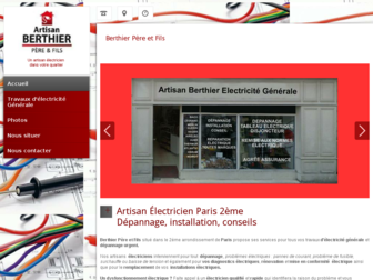 electricien-berthier-paris-75002.fr website preview
