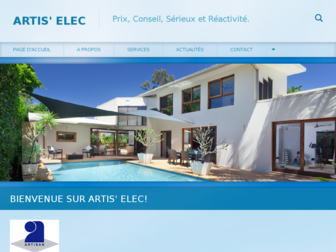 artis-elec.webnode.fr website preview
