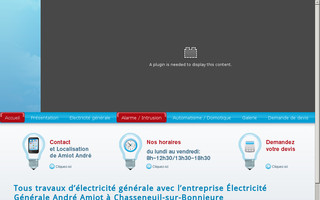 electricite-amiot.fr website preview