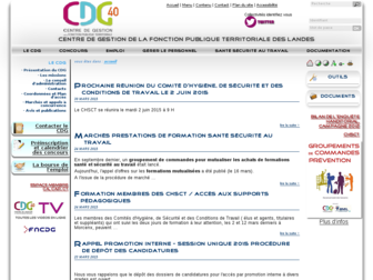 cdg40.fr website preview