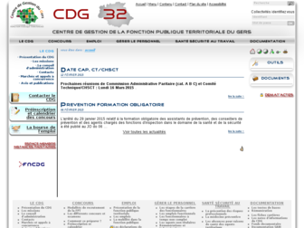 cdg32.fr website preview