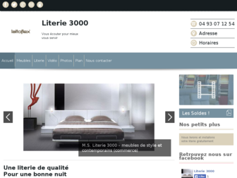 literie-3000.fr website preview