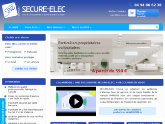 secure-elec.fr website preview