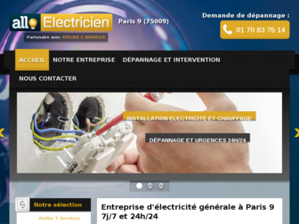 allo-electricien-paris9.fr website preview