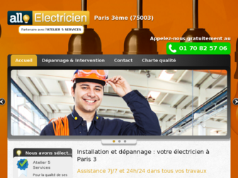 allo-electricien-paris3.fr website preview