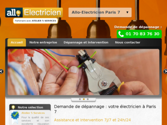 allo-electricien-paris7.fr website preview