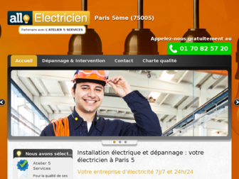 allo-electricien-paris5.fr website preview