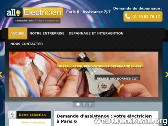 allo-electricien-paris6.fr website preview