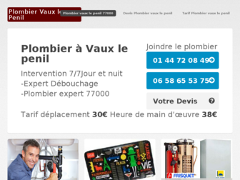 plombier-vaux-le-penil-77000.com website preview