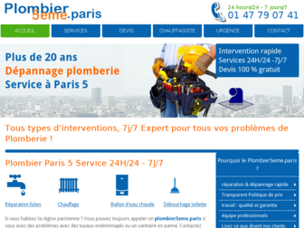 plombier5eme.paris website preview