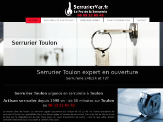 serruriervar.fr website preview