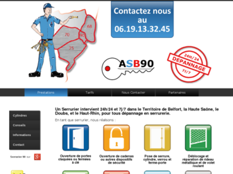 serrurier-90.fr website preview