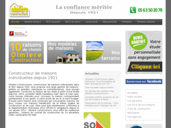 olmiere-constructions.fr website preview