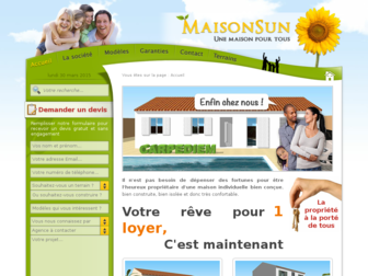 maisonsun.fr website preview