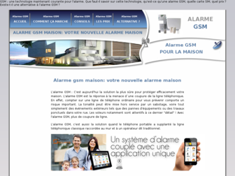 alarme-gsm.fr website preview