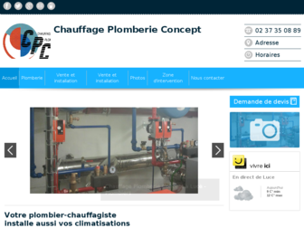 chauffage-plomberie-concept-luce.fr website preview