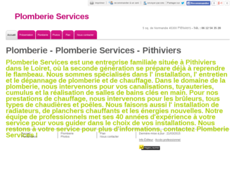 plomberie-services-loiret.fr website preview