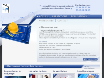 legrandplomberie.fr website preview