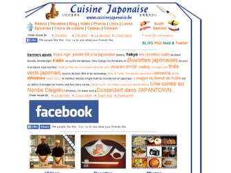 cuisinejaponaise.be website preview