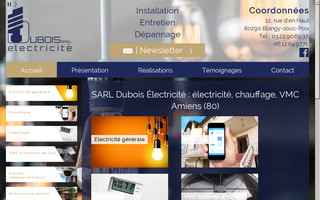 dubois-electricien.com website preview