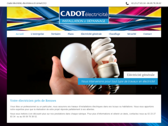 cadot-electricite.fr website preview