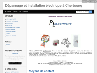 electricite50.blog4ever.com website preview