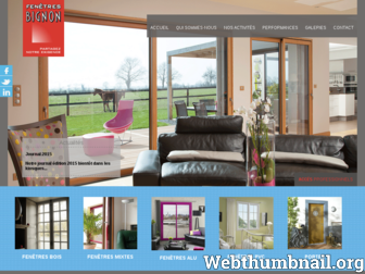 fenetres-bignon.fr website preview