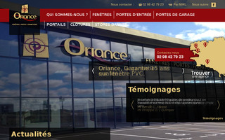oriance-fenetres.com website preview