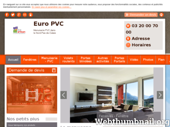 europvc-menuiserie-nord.fr website preview